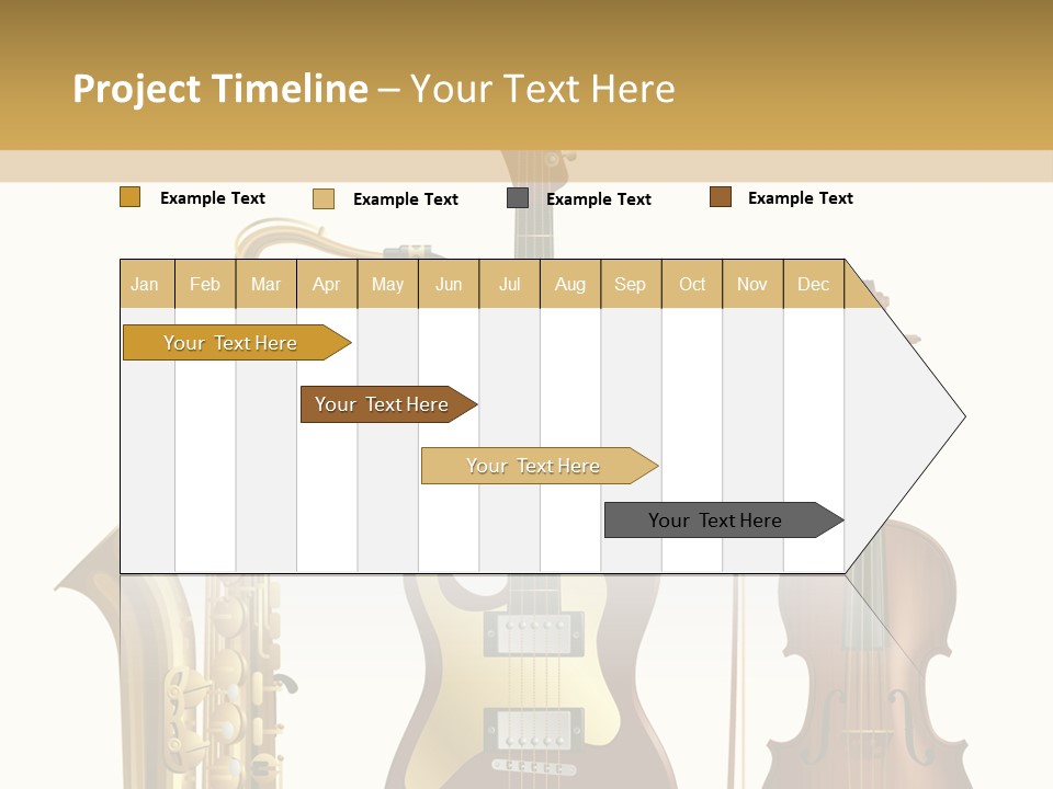Musical Rock Melody PowerPoint Template