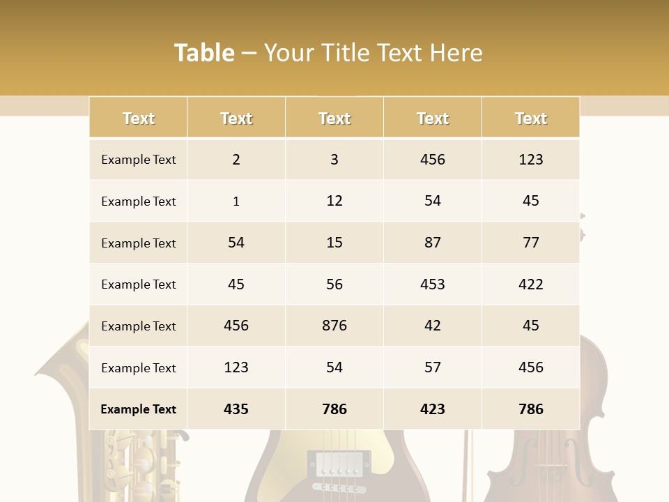 Musical Rock Melody PowerPoint Template