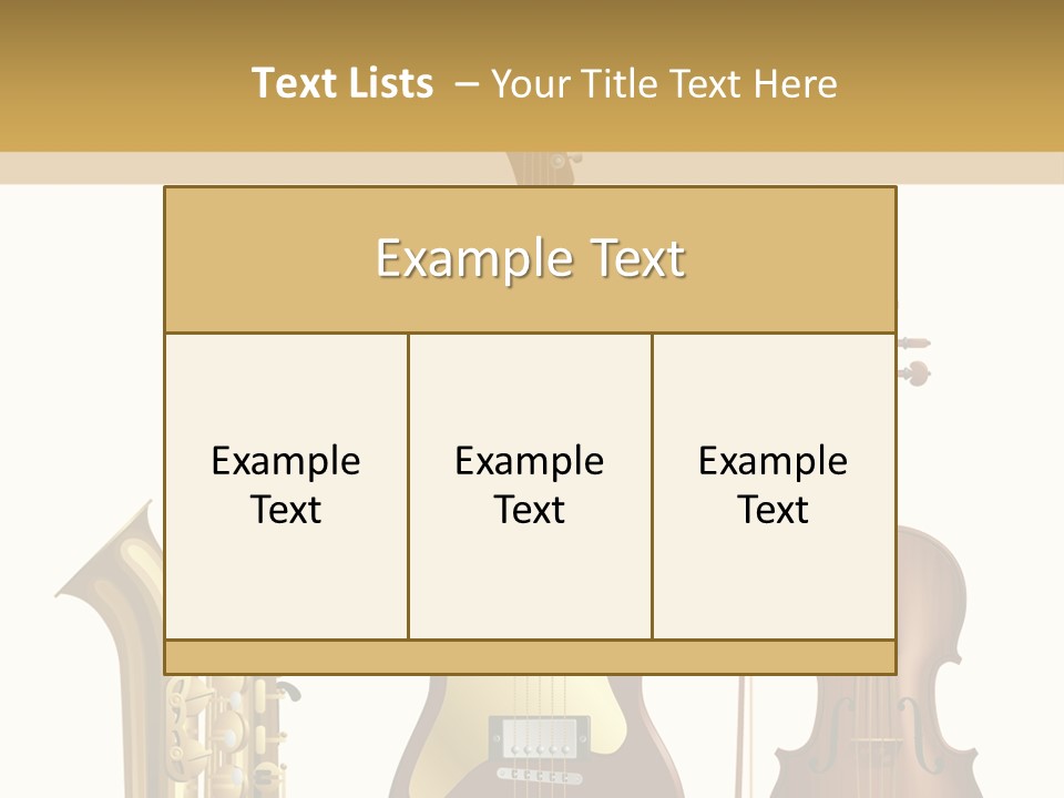 Musical Rock Melody PowerPoint Template