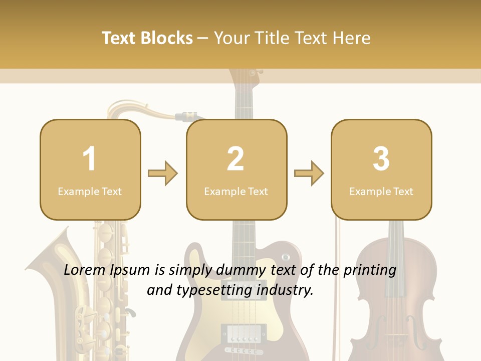 Musical Rock Melody PowerPoint Template