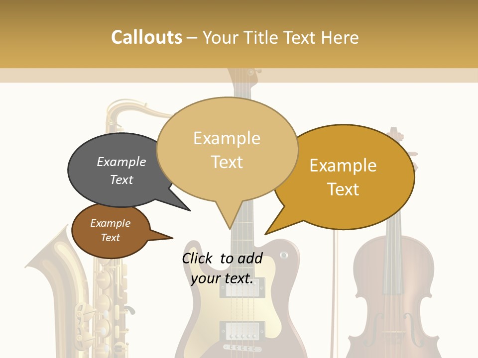 Musical Rock Melody PowerPoint Template