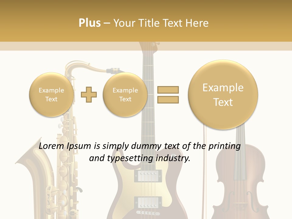 Musical Rock Melody PowerPoint Template