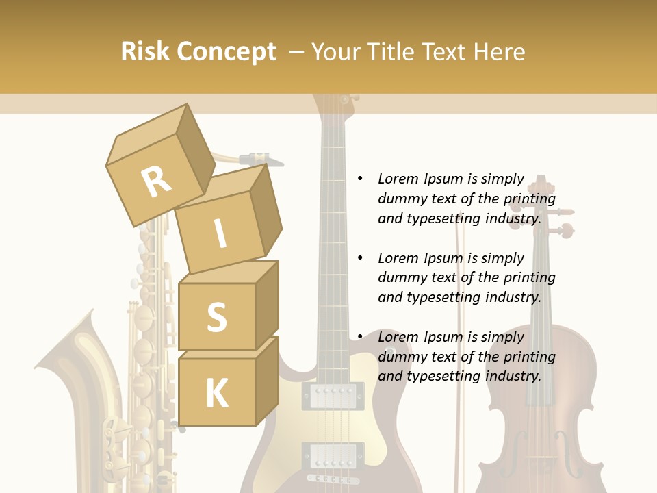 Musical Rock Melody PowerPoint Template