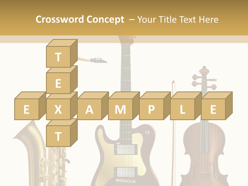 Musical Rock Melody PowerPoint Template