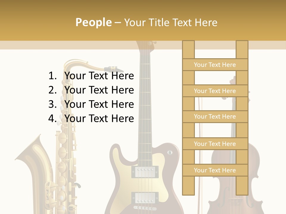 Musical Rock Melody PowerPoint Template