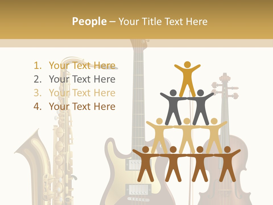 Musical Rock Melody PowerPoint Template