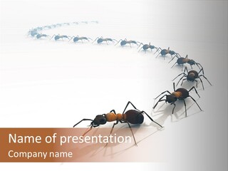 Leader Antenna Black PowerPoint Template