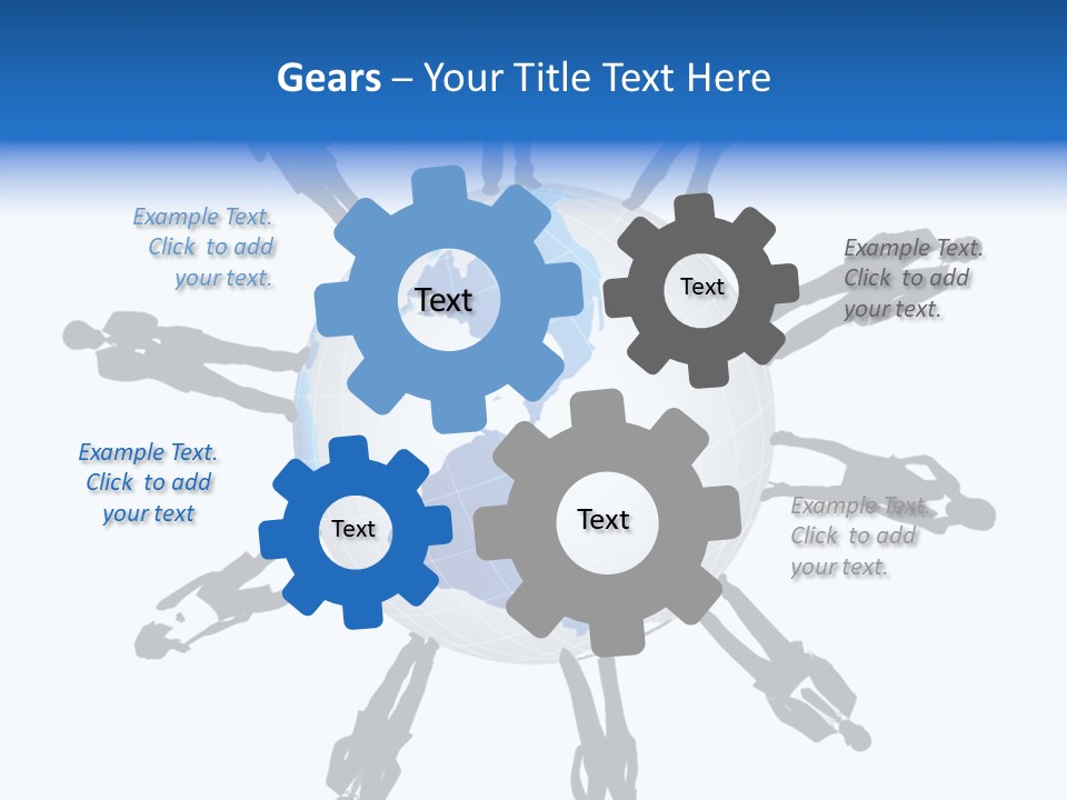 Tangerine Eating Lettuce PowerPoint Template