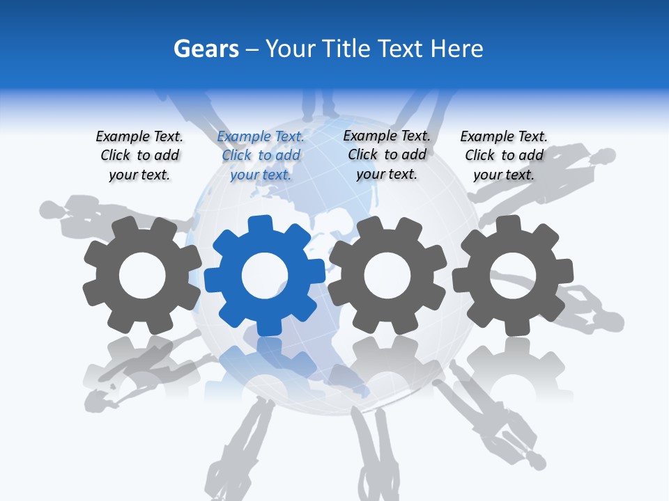 Tangerine Eating Lettuce PowerPoint Template