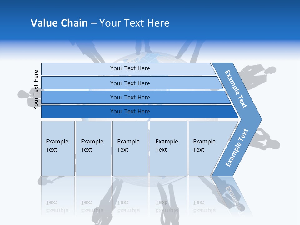 Tangerine Eating Lettuce PowerPoint Template