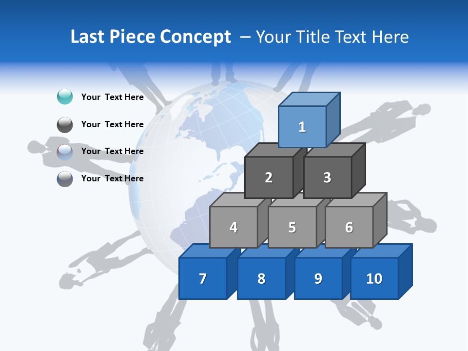 Tangerine Eating Lettuce PowerPoint Template