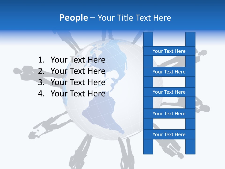 Tangerine Eating Lettuce PowerPoint Template