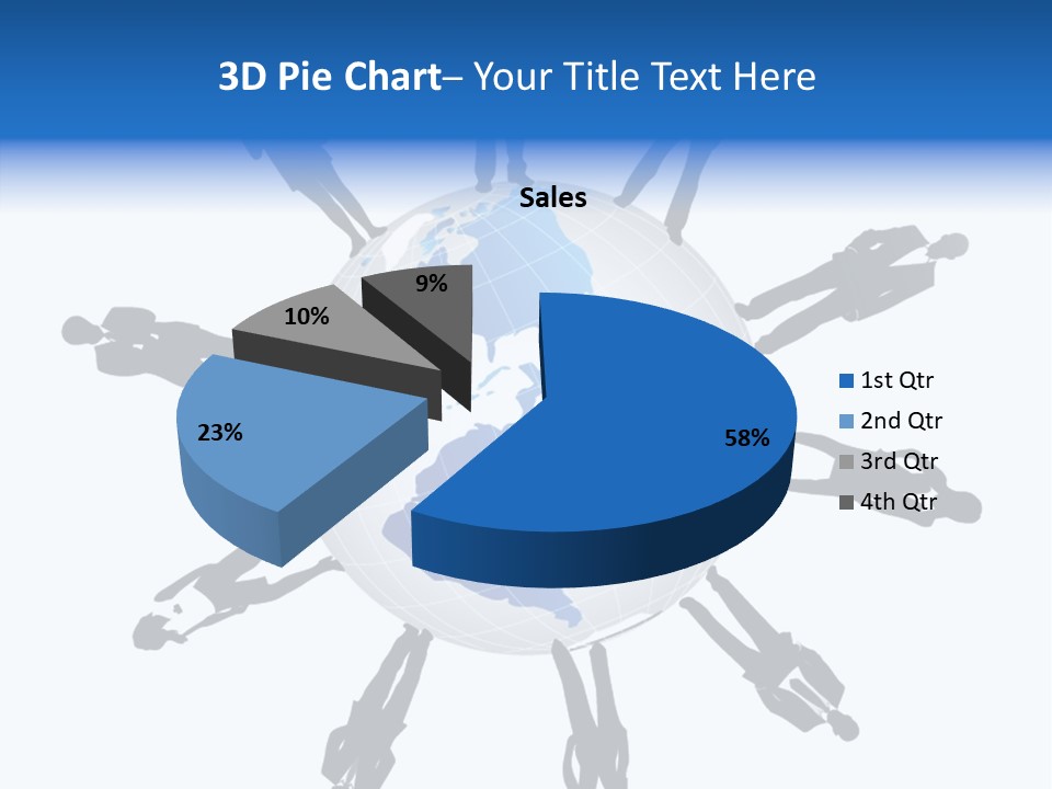 Tangerine Eating Lettuce PowerPoint Template
