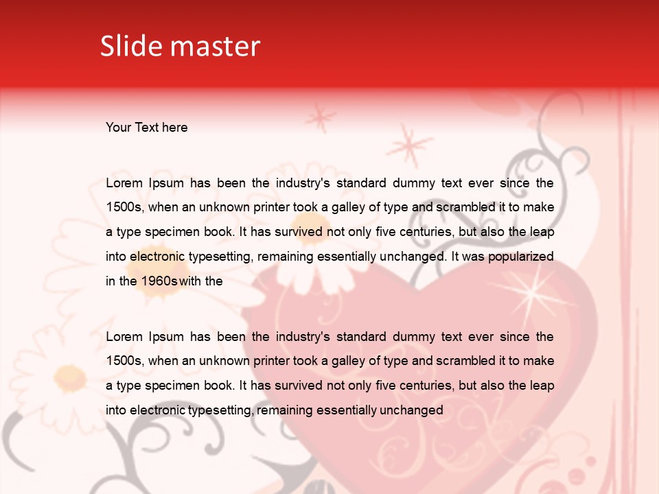 Textile Line Illustration PowerPoint Template