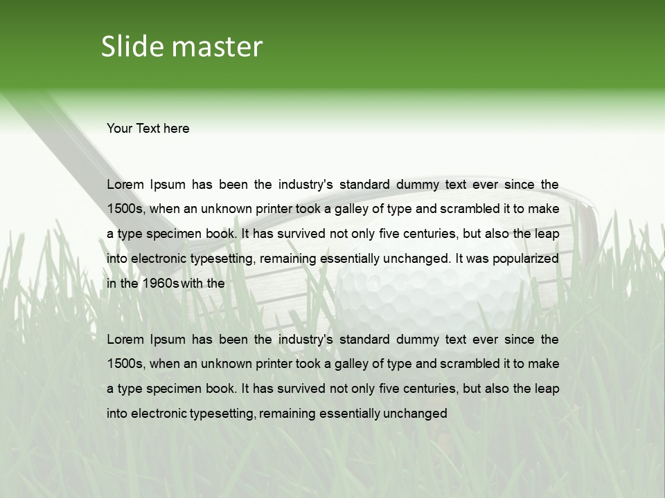 Links Sky Par PowerPoint Template