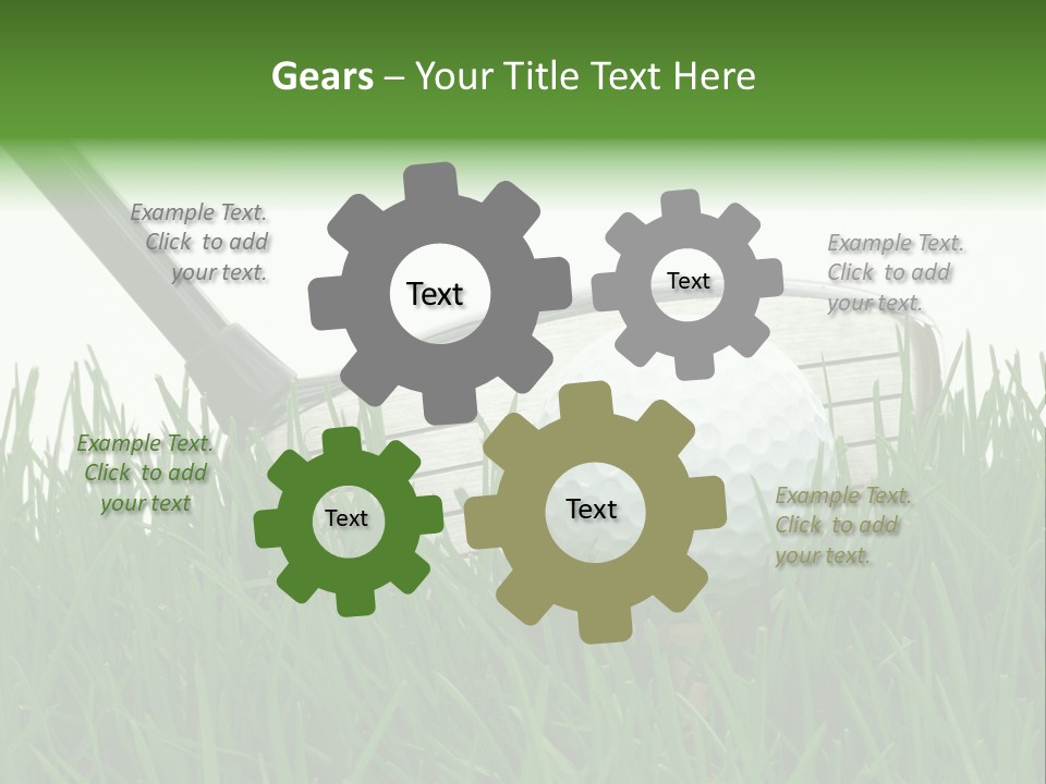 Links Sky Par PowerPoint Template