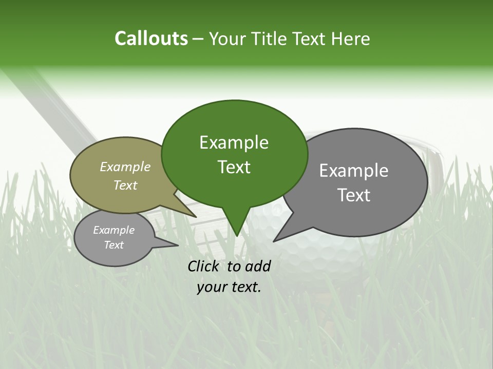 Links Sky Par PowerPoint Template