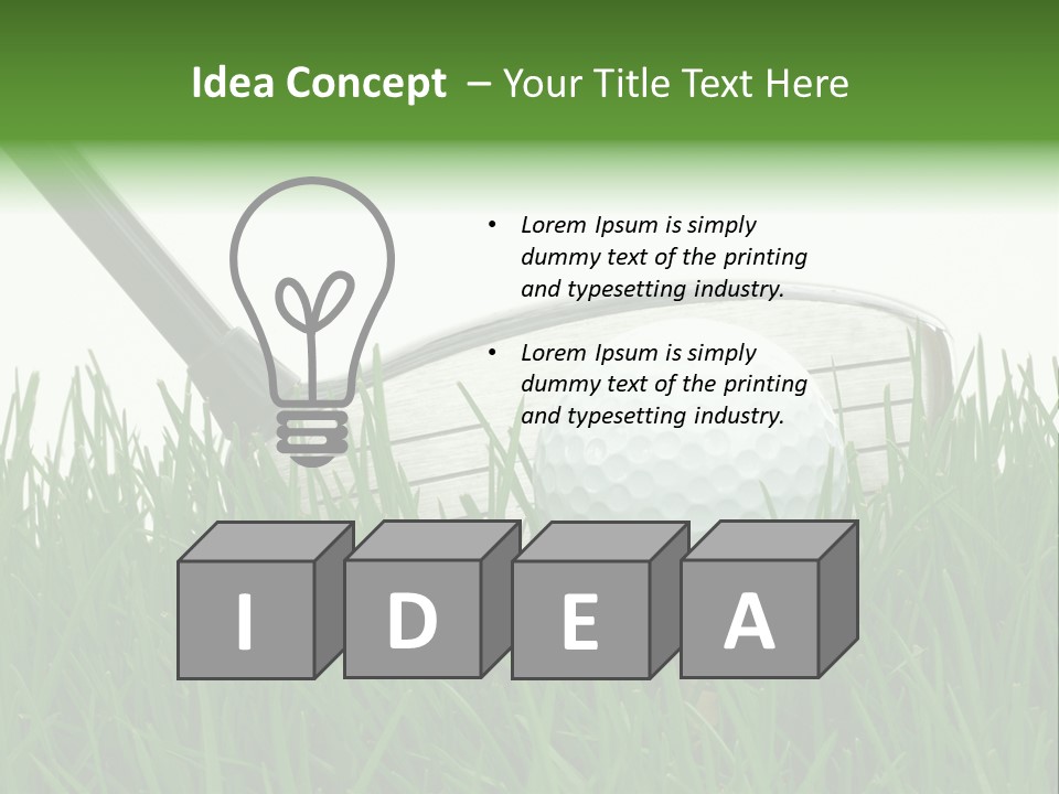 Links Sky Par PowerPoint Template