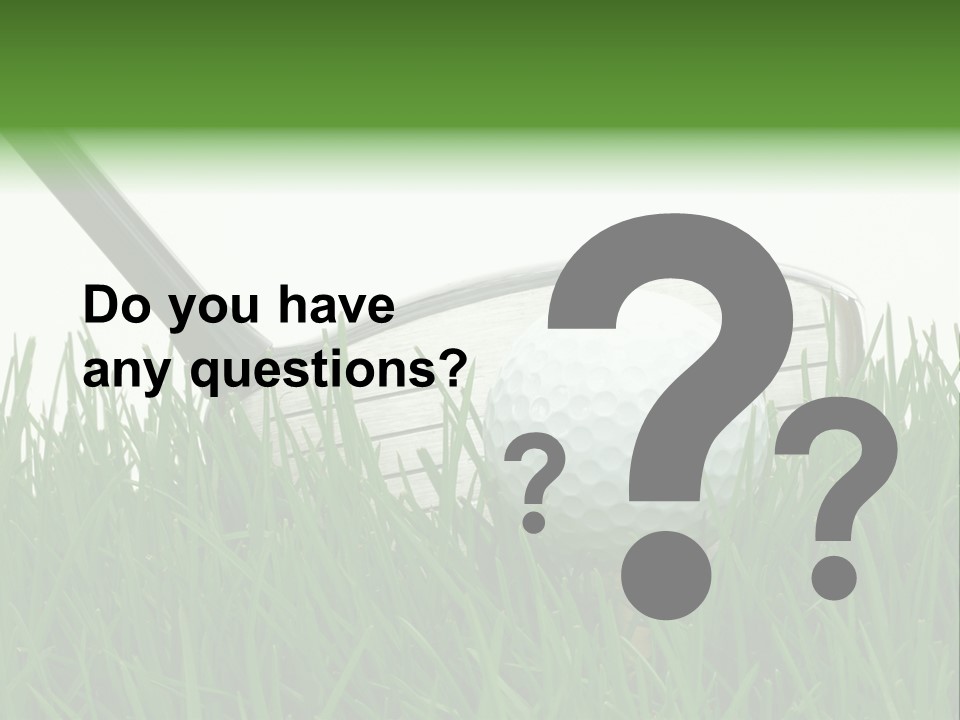 Links Sky Par PowerPoint Template