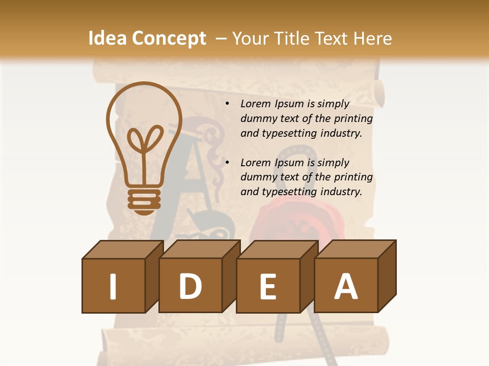 Decoration Luck Foliage PowerPoint Template