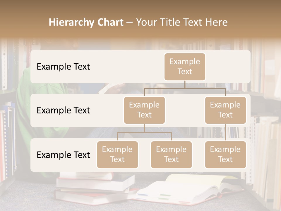 Bookshelf African Student PowerPoint Template