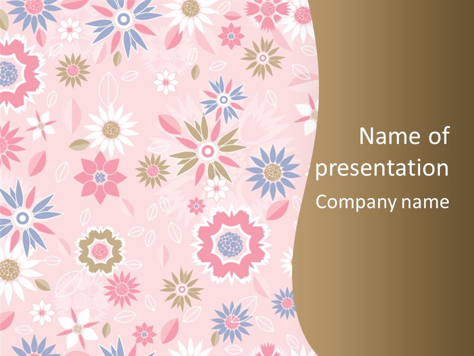 Spring Decorative Detail PowerPoint Template