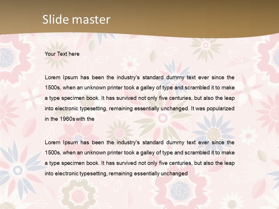 Spring Decorative Detail PowerPoint Template