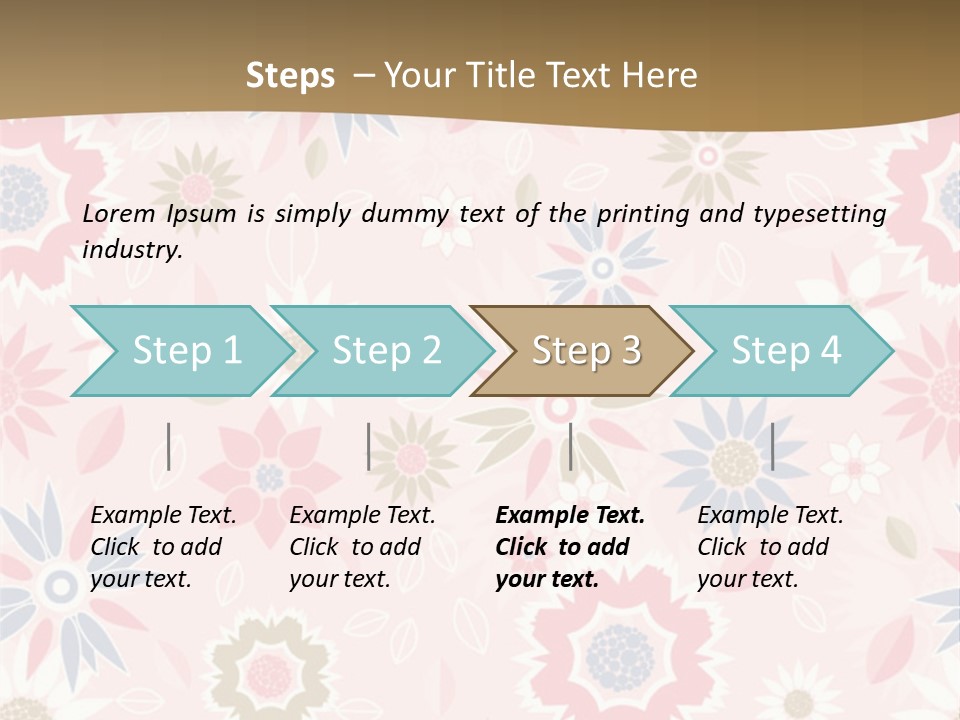 Spring Decorative Detail PowerPoint Template