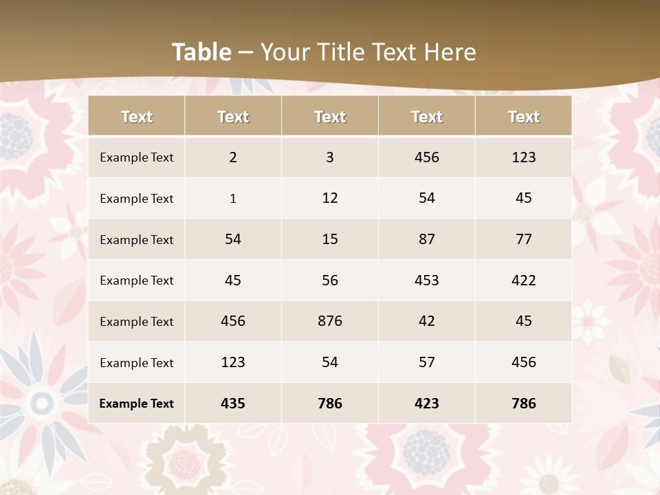 Spring Decorative Detail PowerPoint Template