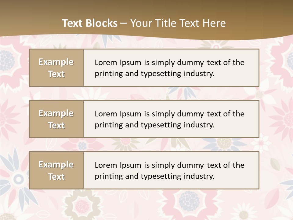 Spring Decorative Detail PowerPoint Template