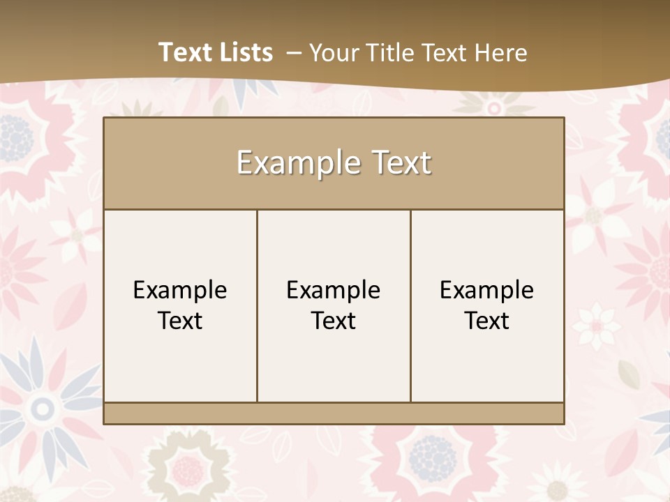 Spring Decorative Detail PowerPoint Template