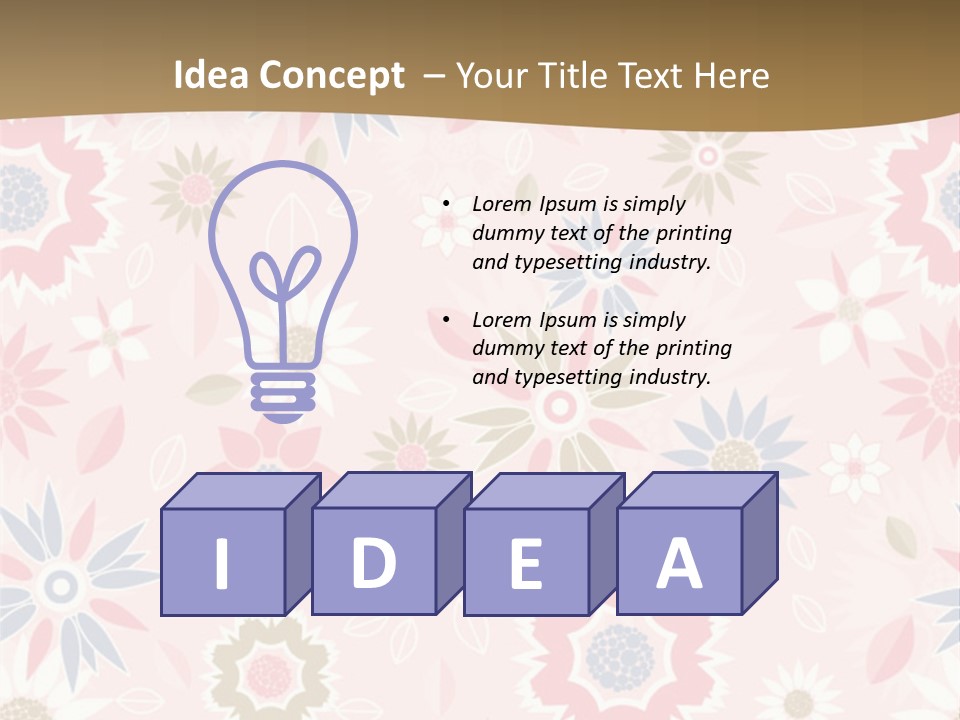Spring Decorative Detail PowerPoint Template