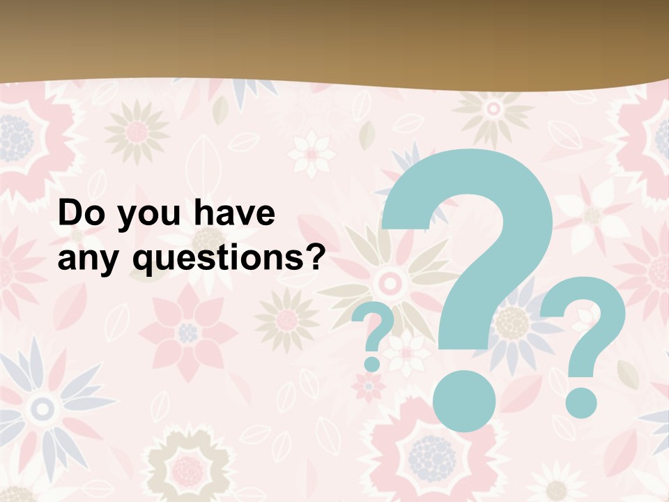 Spring Decorative Detail PowerPoint Template