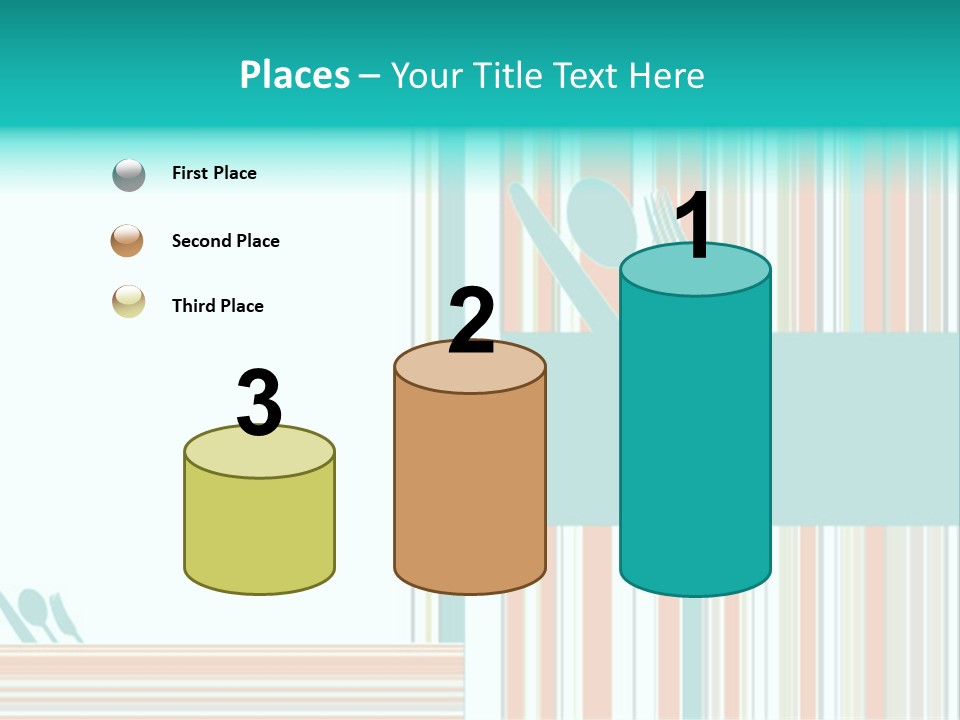 Tag Fork Blue PowerPoint Template