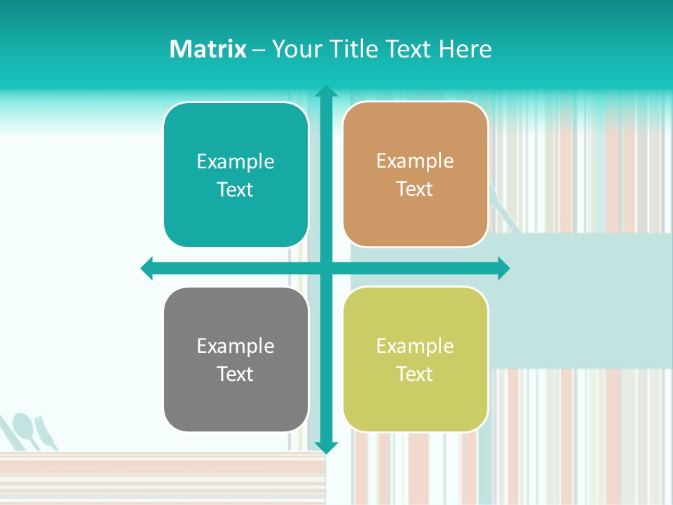 Tag Fork Blue PowerPoint Template