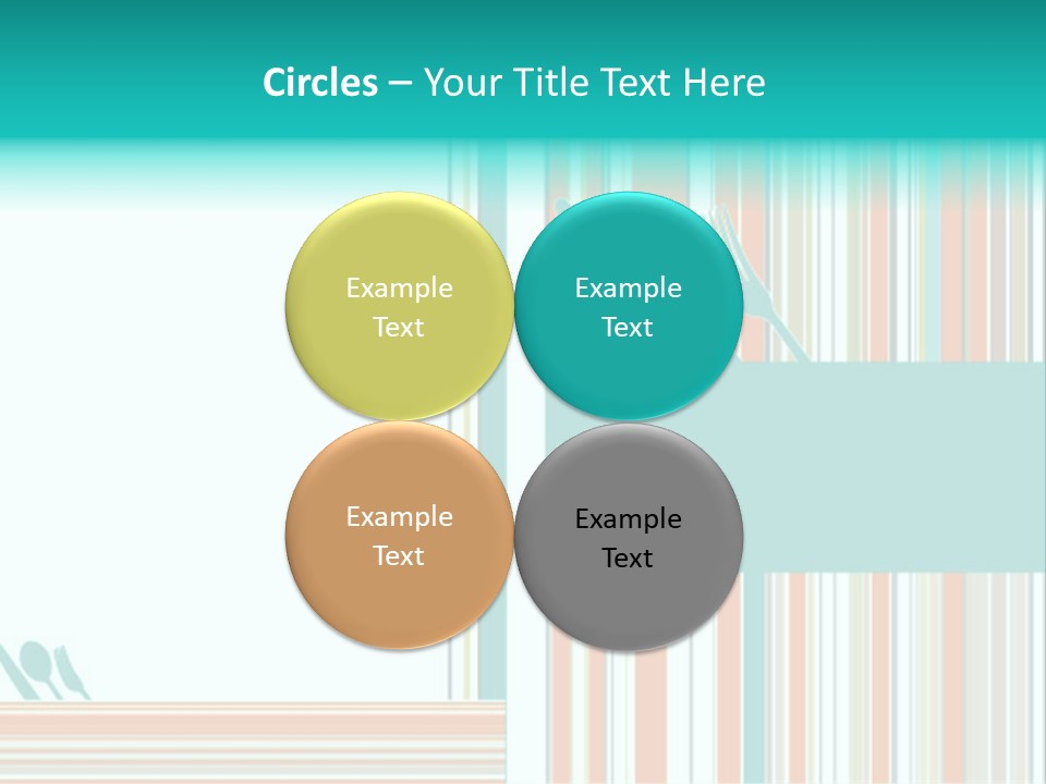 Tag Fork Blue PowerPoint Template