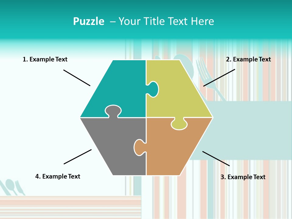 Tag Fork Blue PowerPoint Template