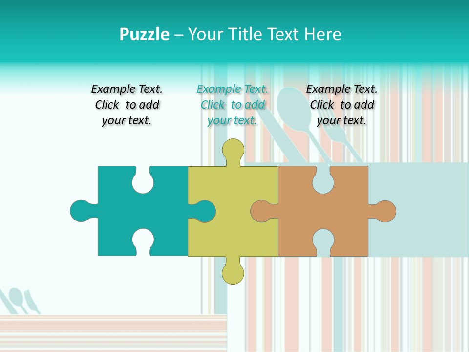 Tag Fork Blue PowerPoint Template