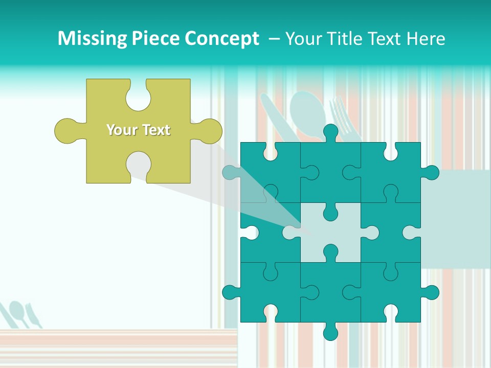 Tag Fork Blue PowerPoint Template