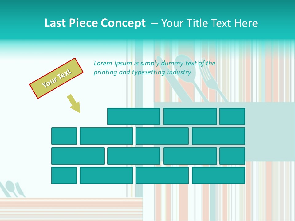 Tag Fork Blue PowerPoint Template
