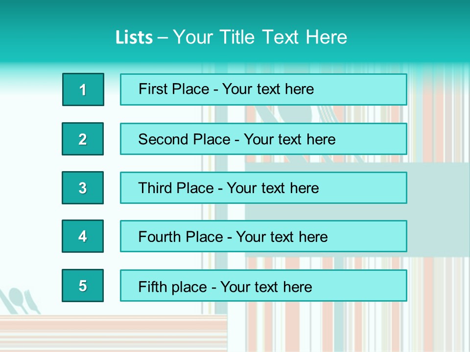 Tag Fork Blue PowerPoint Template