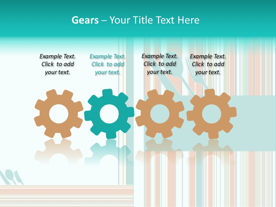 Tag Fork Blue PowerPoint Template
