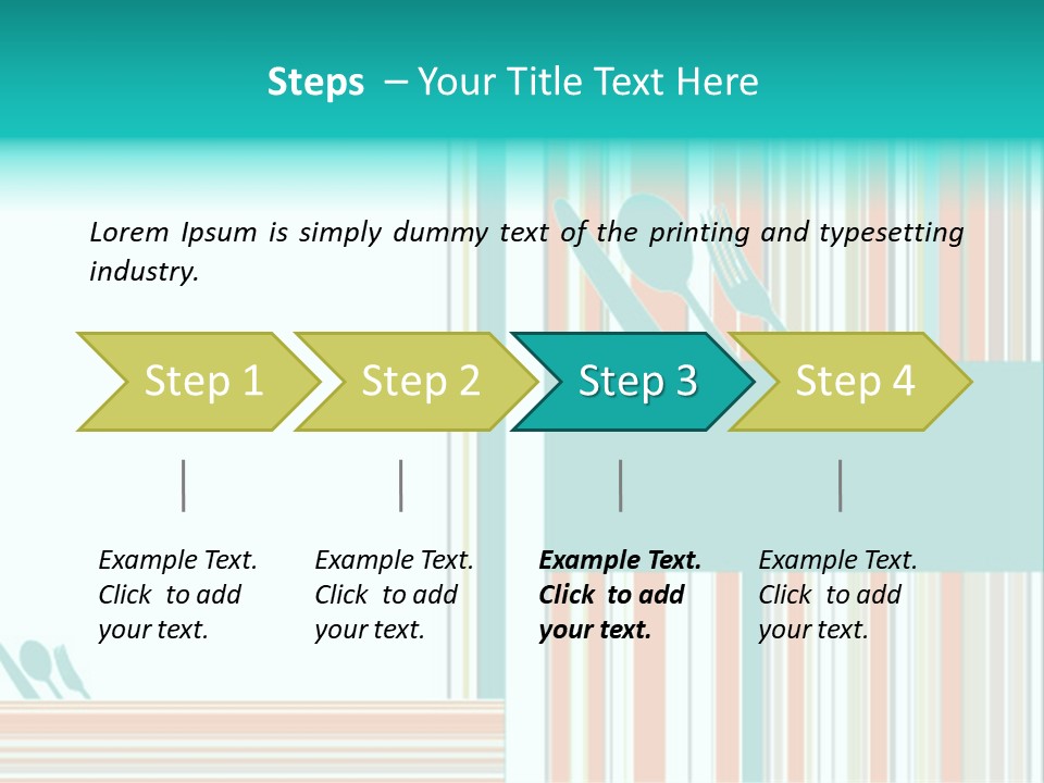 Tag Fork Blue PowerPoint Template
