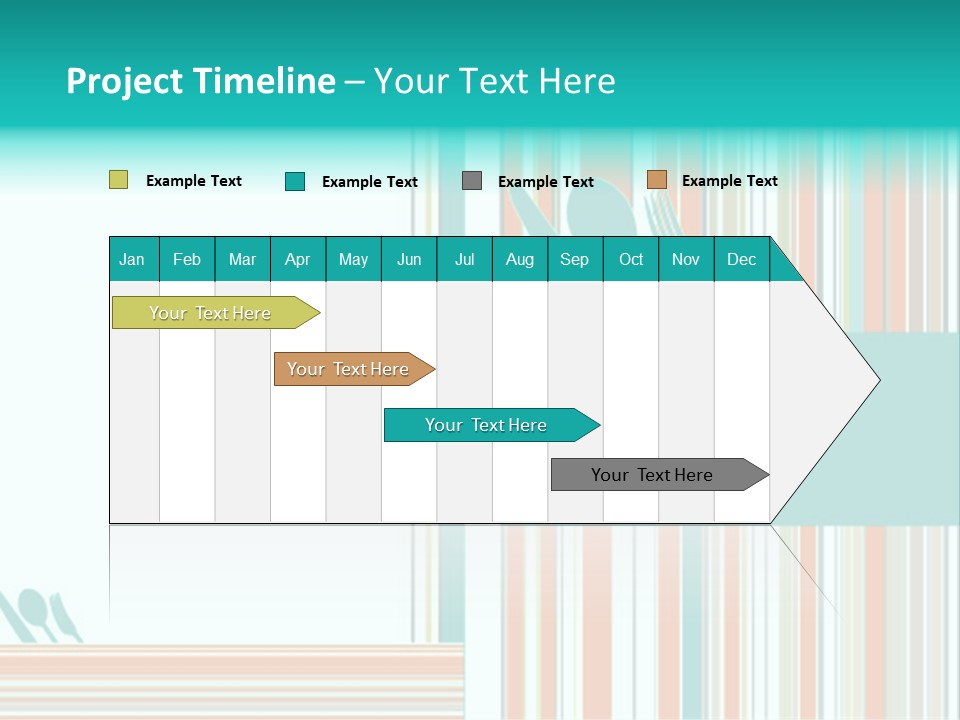 Tag Fork Blue PowerPoint Template
