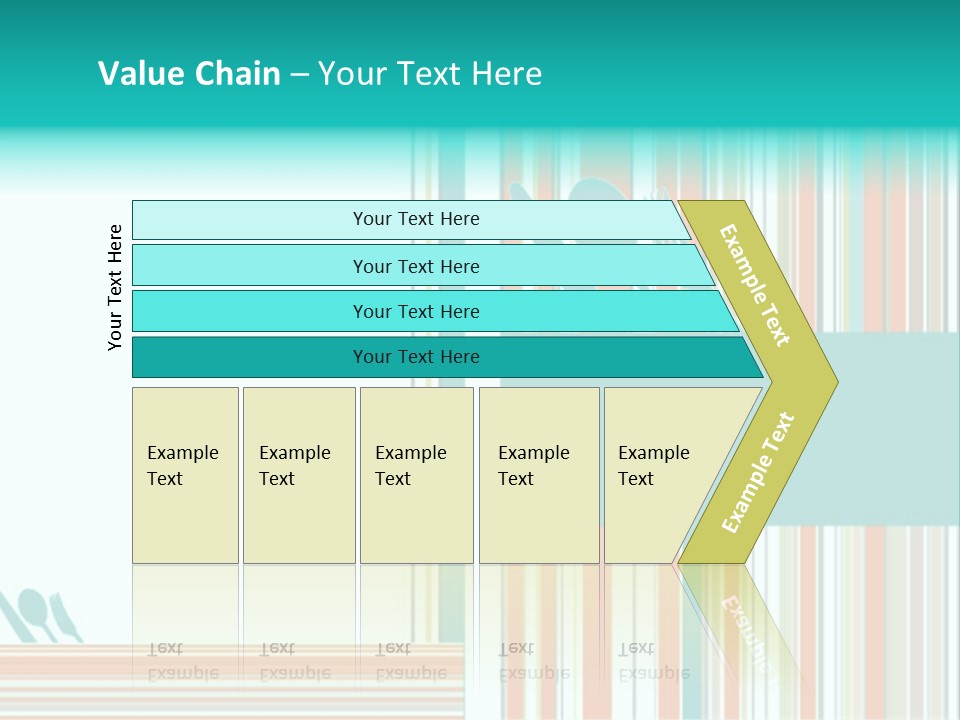 Tag Fork Blue PowerPoint Template