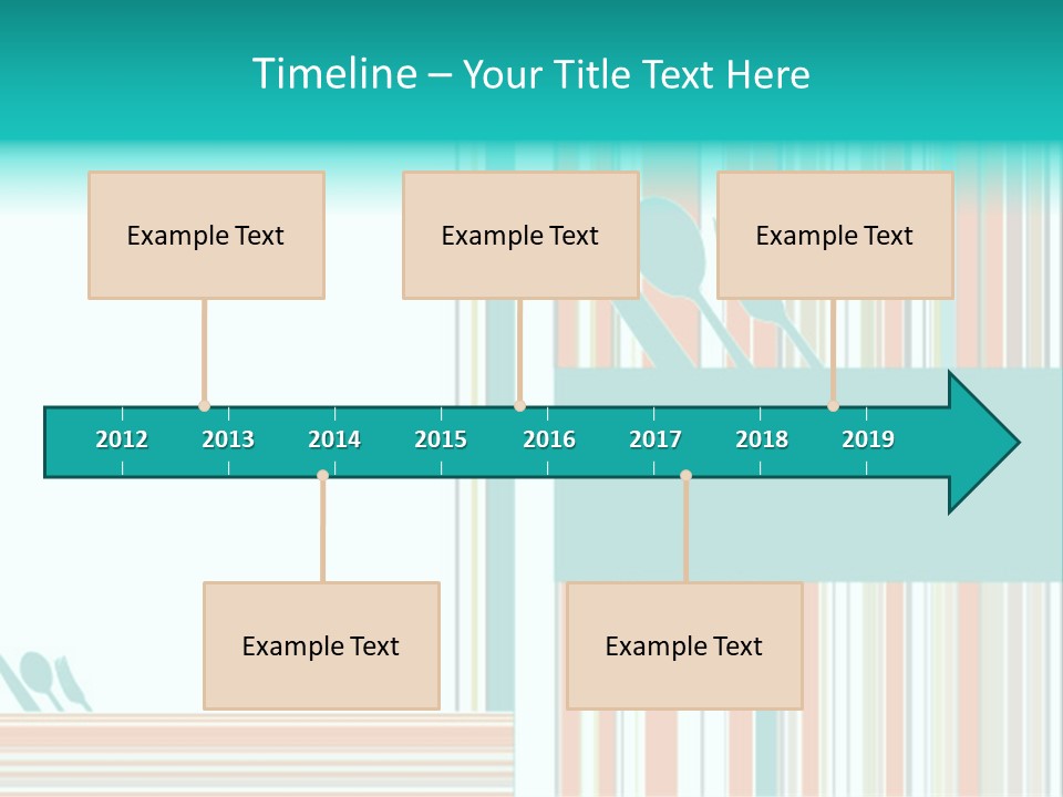 Tag Fork Blue PowerPoint Template