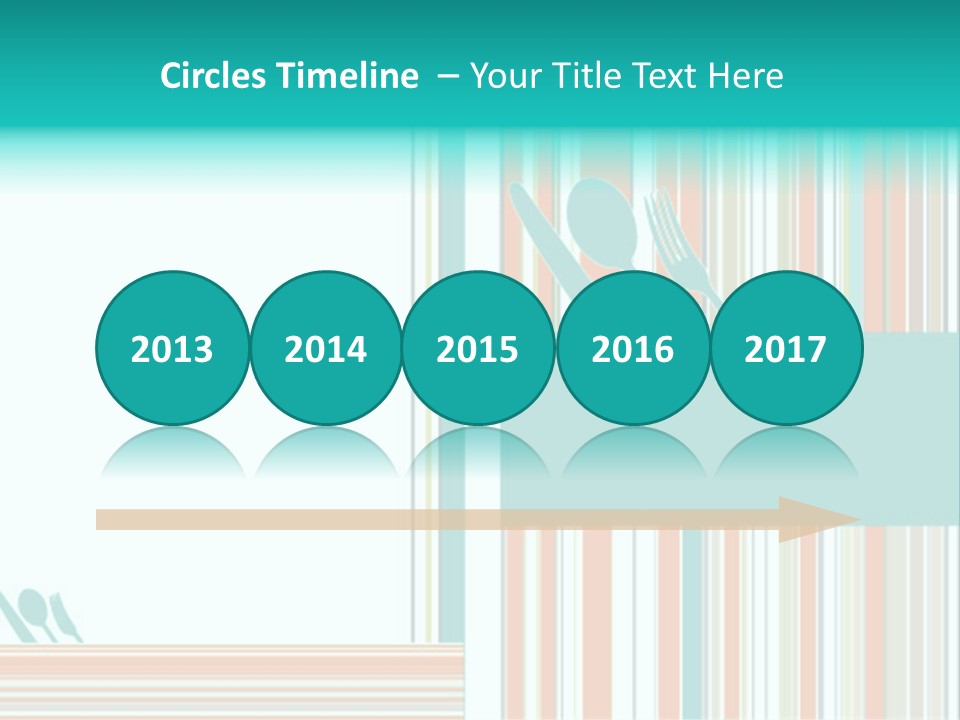 Tag Fork Blue PowerPoint Template