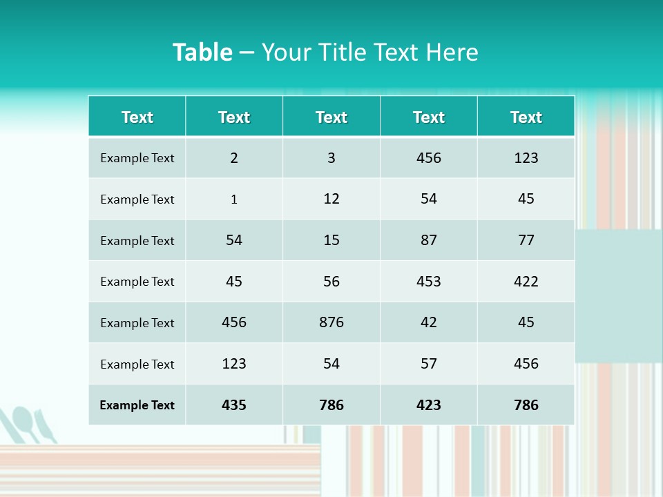 Tag Fork Blue PowerPoint Template