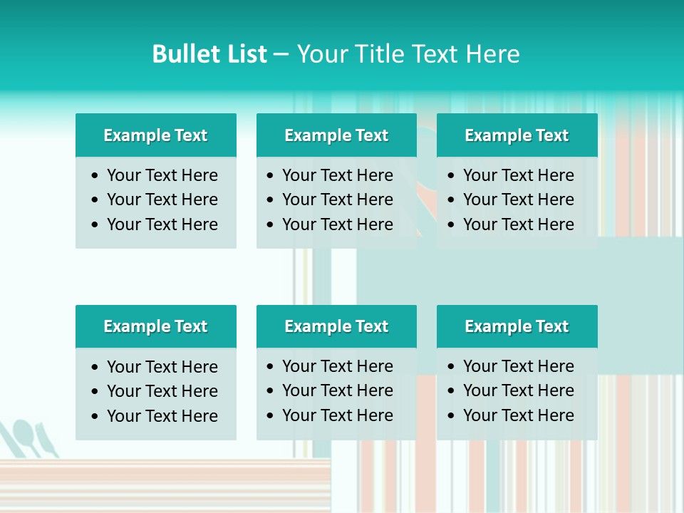 Tag Fork Blue PowerPoint Template