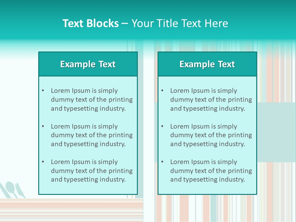 Tag Fork Blue PowerPoint Template
